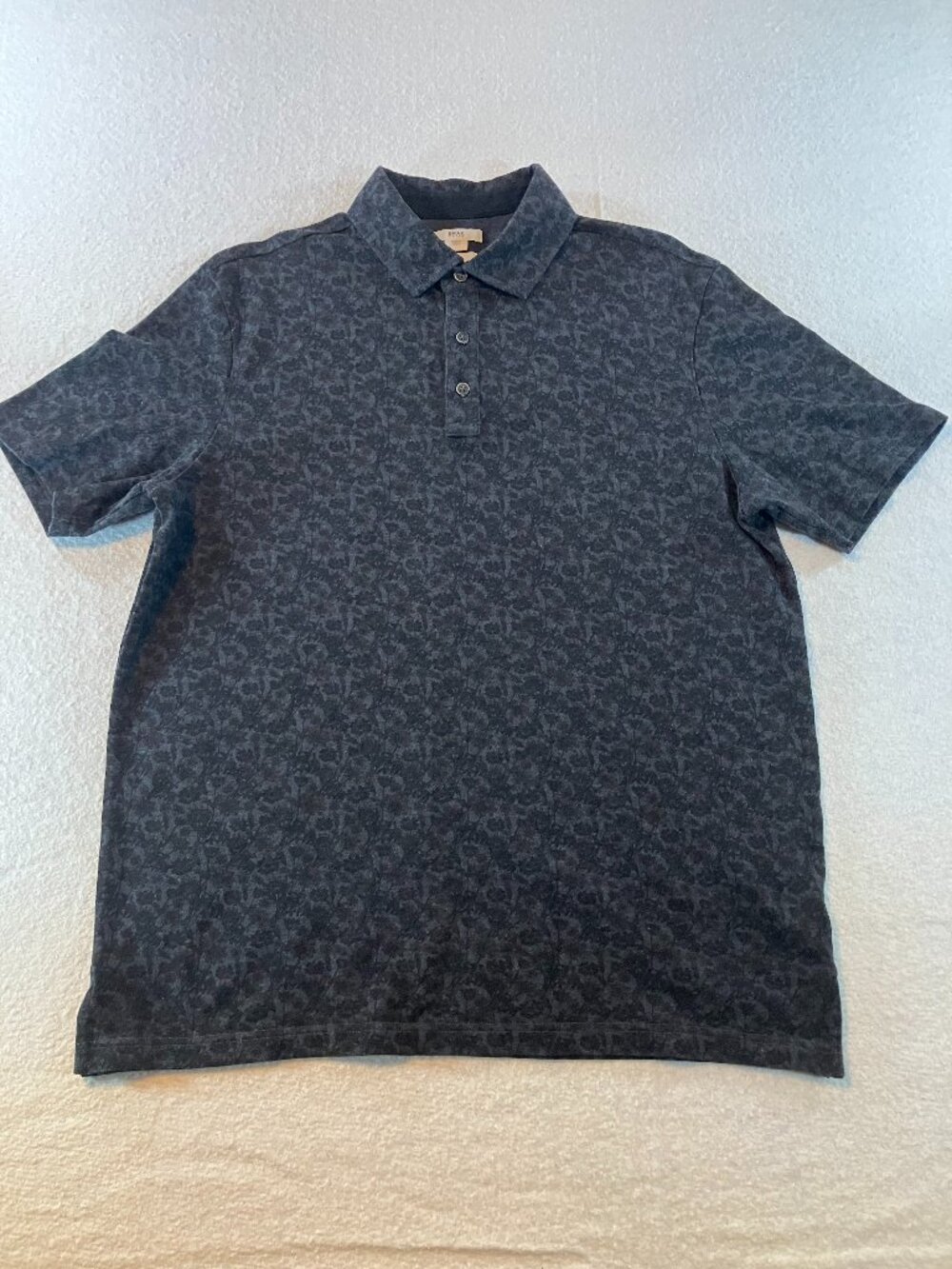 Brax Feel Good Hi-Flex Mens' Polo Size L Floral